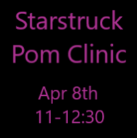 Pom Clinic Saturday April 8th
