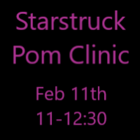 Pom Clinic Saturday Feb 11th 