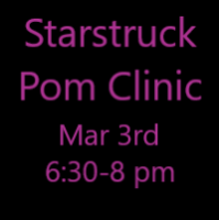 Pom Clinic Friday March 3rd