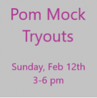 Mock Pom Tryout February 12th