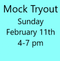 Mock Tryout Sunday February 11th